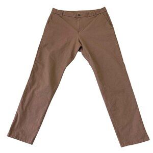 Lululemon Mens Commission Pant Size 36 Earth Dye Clay Slim Fit Casual Office